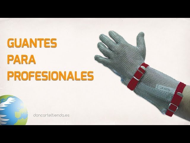 Guantes Anti Corte de Malla fabricados en acero inoxidable