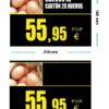 portaprecios huevos estándar