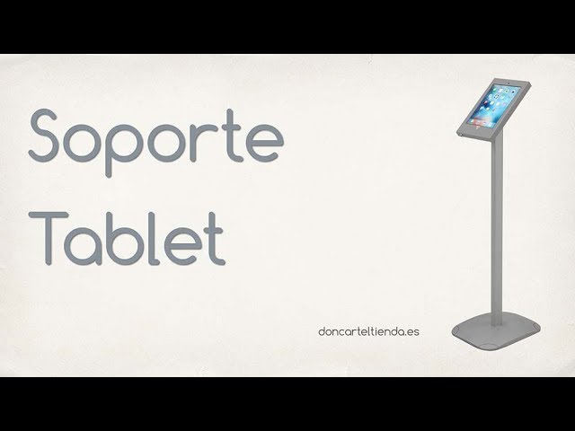 Soporte tablet acrílico para escritorio o pared con tubo flexible